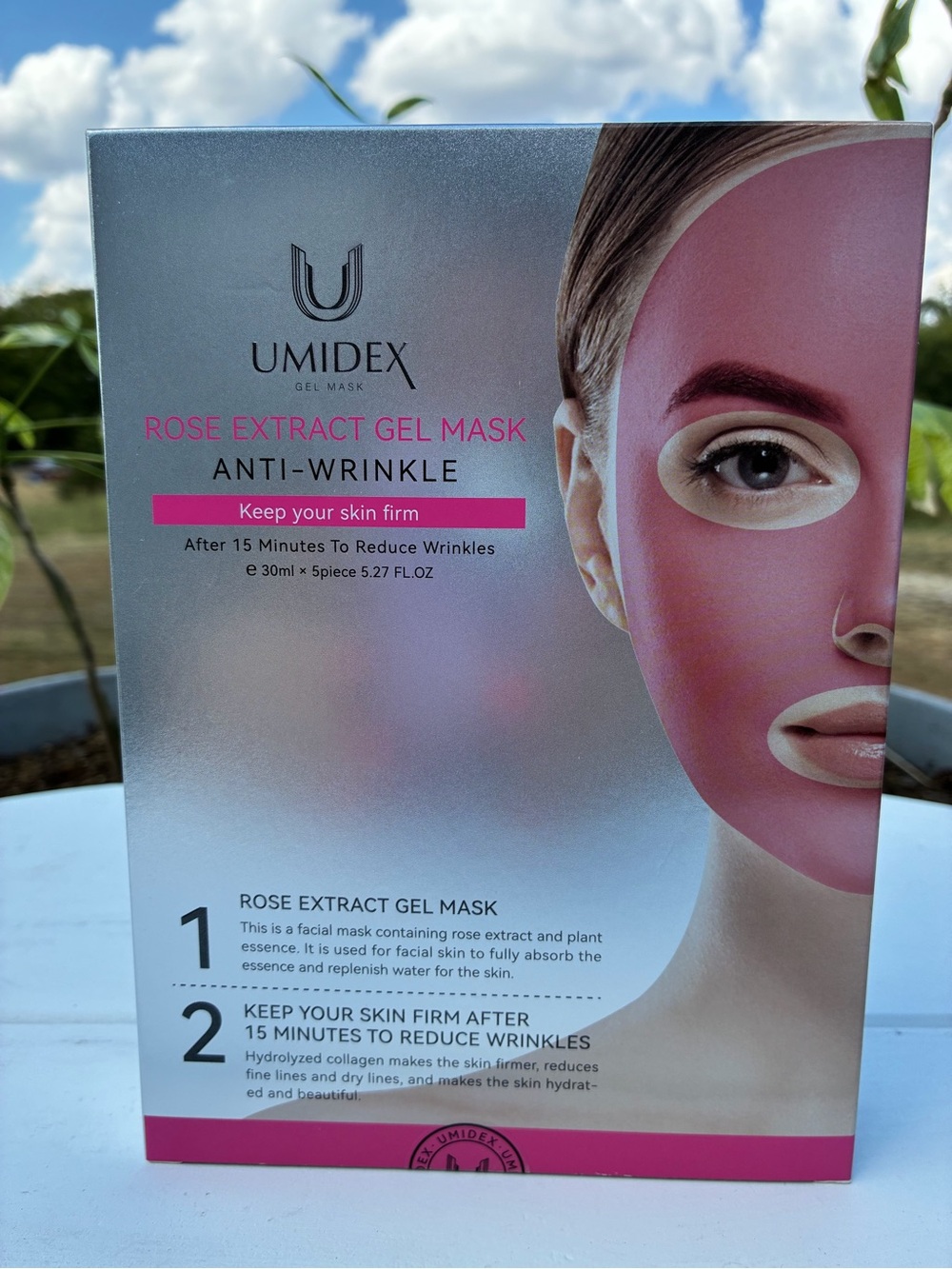 UMIDEX Rose Extract Gel Mask – 5 Pack
